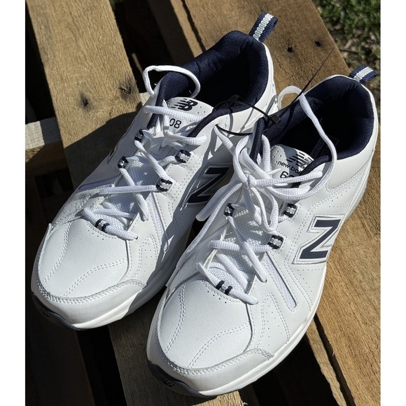 New Balance 608 Shoes Mens Size‎ 10 Wide White Navy Comfort Insert Memory Foam main image 5